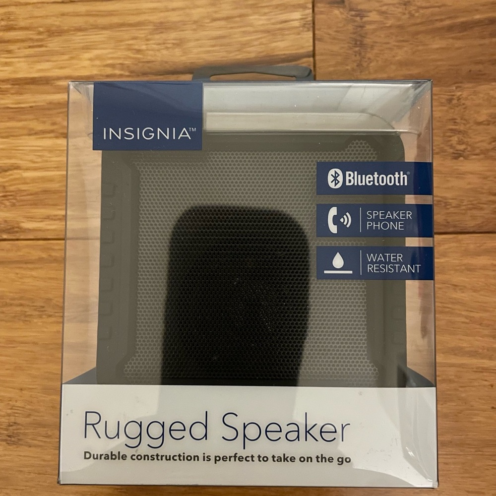 Insignia Black Bluetooth Rugged Speaker